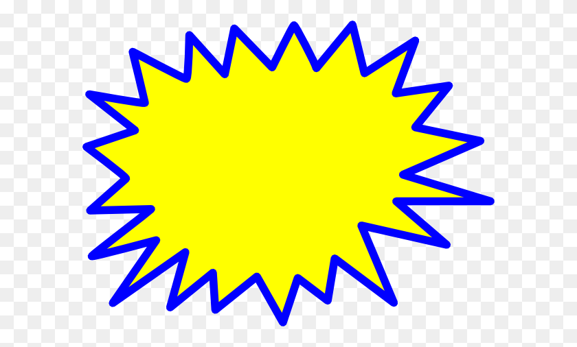 600x446 Yellow Explosion Blank Pow Clip Art - Pow Clipart