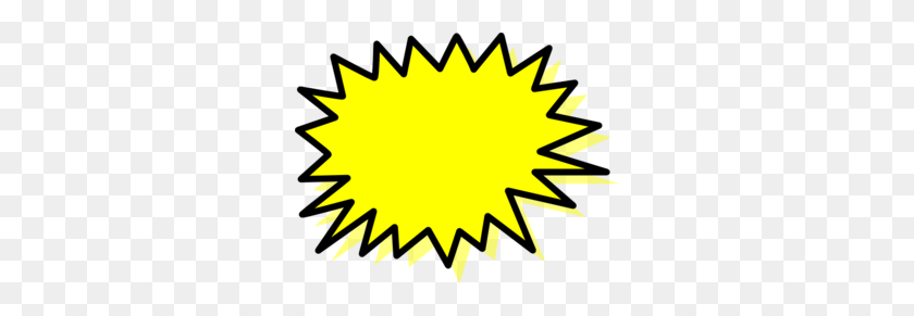 298x231 Yellow Explosion Clip Art - PNG Explosion