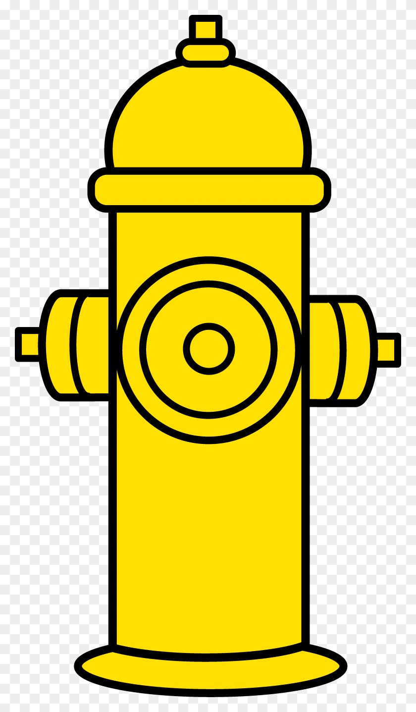 3449x6089 Желтый Пожарный Гидрант - Желтый Клипарт