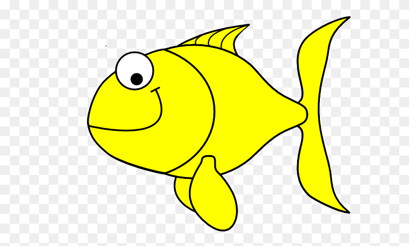 600x446 Yellow Fish Clip Art - Yellow Fish Clipart