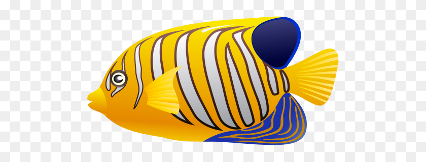 500x260 Yellow Fish Png Clip Art - Reef PNG