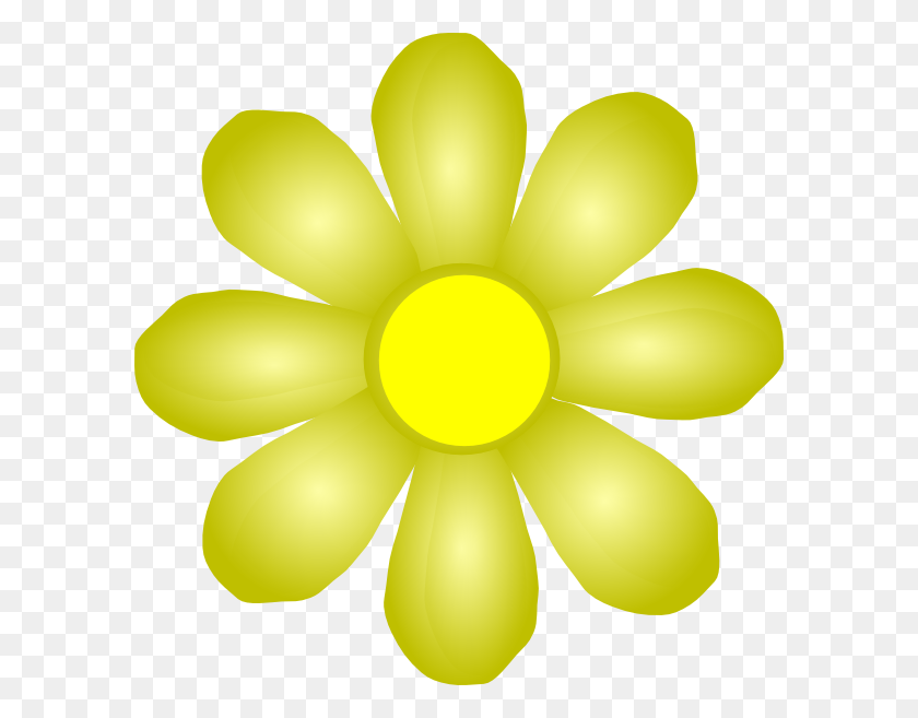 594x597 Желтый Цветок Png Клипарт Для Интернета - Золотые Цветы Png