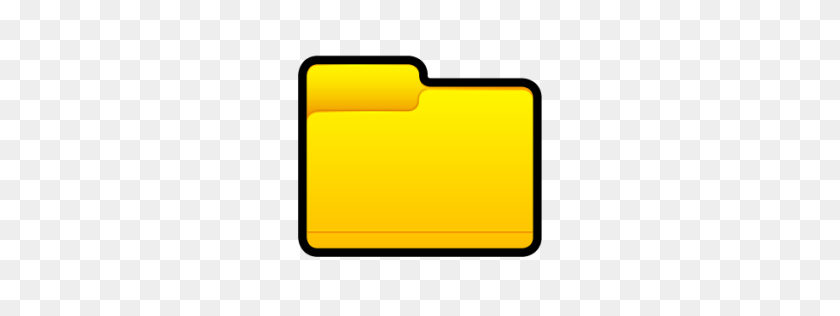 256x256 Yellow Folder Directory Icon Png - Folder Icon PNG