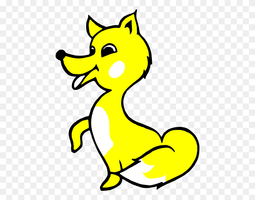 474x597 Yellow Fox Kid Clip Art - Fox In Socks Clipart