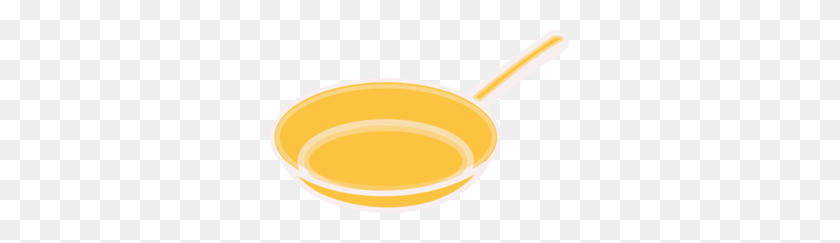 299x183 Yellow Frying Pan Clip Art - Pan Clipart