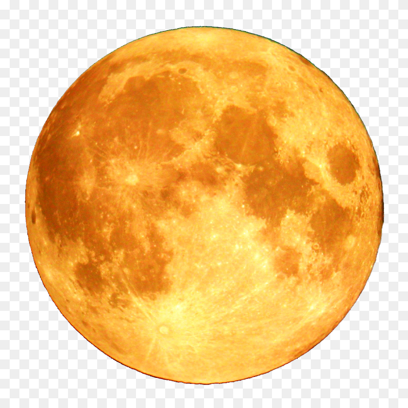 1536x1536 Yellow Full Moon Png Transparent Images - Moon PNG Transparent