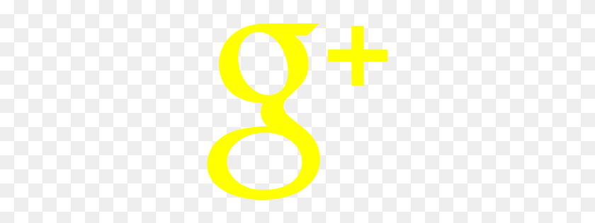 256x256 Icono Amarillo De Google Plus - Icono De Google Plus Png