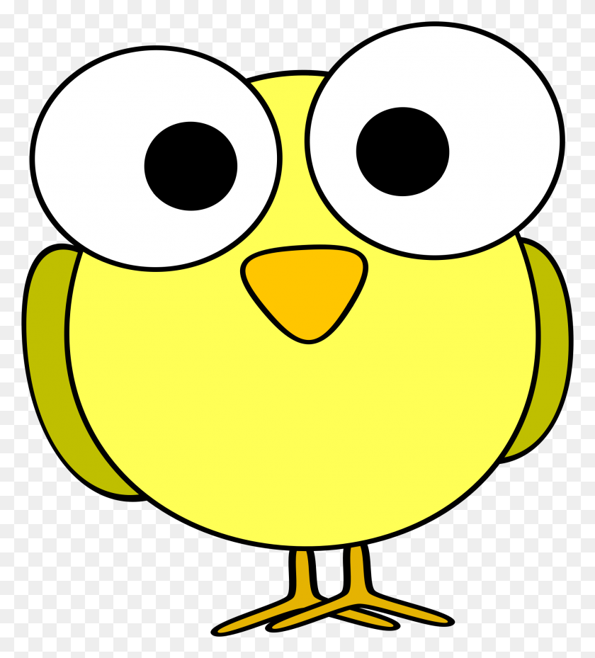 1843x2055 Yellow Googley Eye Bird Icons Png - Big Bird PNG