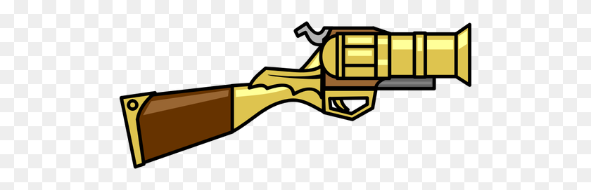 500x211 Желтый Пистолет - Огнестрельное Оружие Клипарт