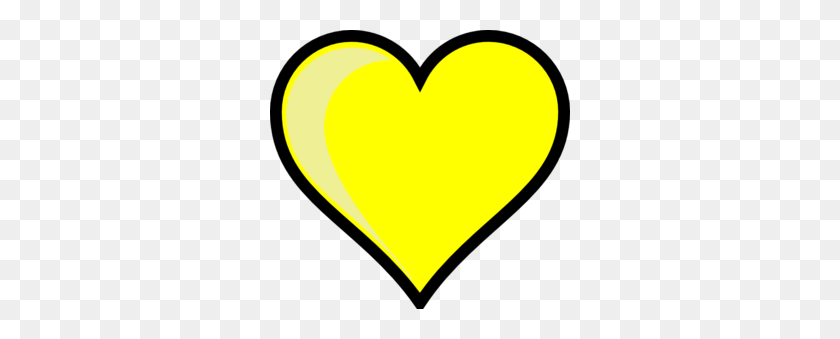 300x279 Yellow Heart Cliparts - Candy Heart Clipart