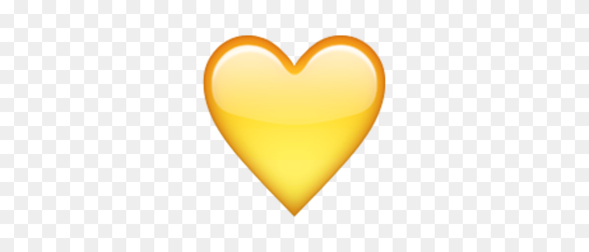 300x300 Желтое Сердце Emojis !!! В Emoji, Сердце Emoji, Сердце - Желтое Сердце Emoji Png