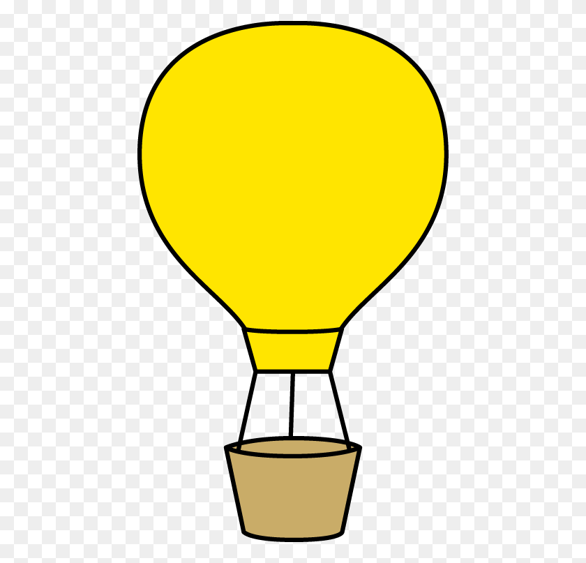 446x747 Yellow Hot Air Balloon Clip Art Free Bulletin Boards Doors - School Secretary Clipart