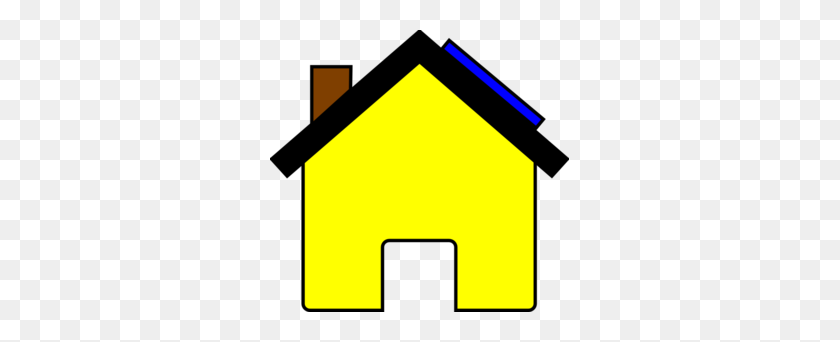 299x282 Yellow House And Solar Panel Clip Art - Panel Clipart