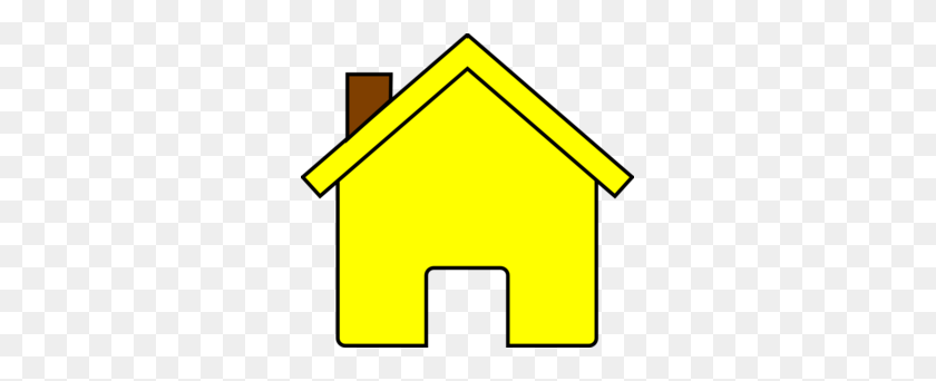 299x282 Yellow House Clip Art - House Clipart