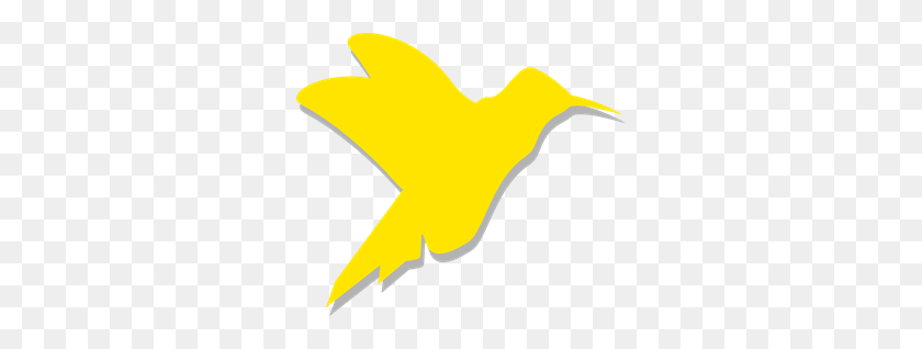 300x258 Yellow Hummingbird Silhouette Png, Clip Art For Web - Hummingbird Clipart Free