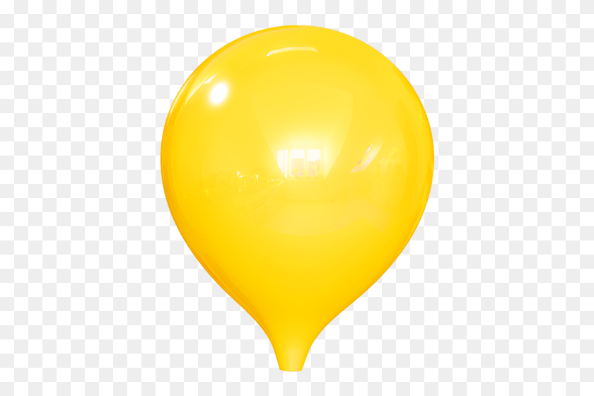 500x500 Yellow Indoor Balloon - Yellow Balloon PNG