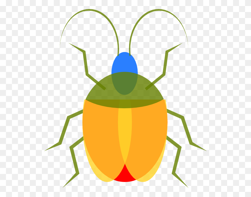 546x597 Yellow Insect Cliparts - Cricket Bug Clipart
