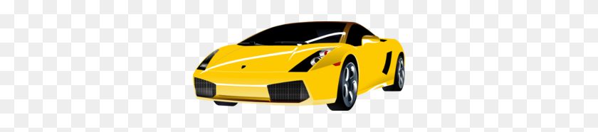 298x126 Yellow Lamborghini Clip Art - Lamborghini Clipart