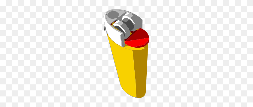 153x295 Yellow Lighter Clip Art - Lighter Clipart