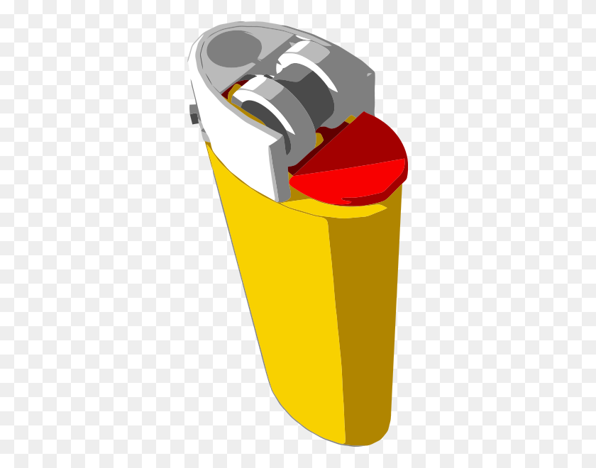 311x600 Yellow Lighter Png Clip Arts For Web - Lighter PNG
