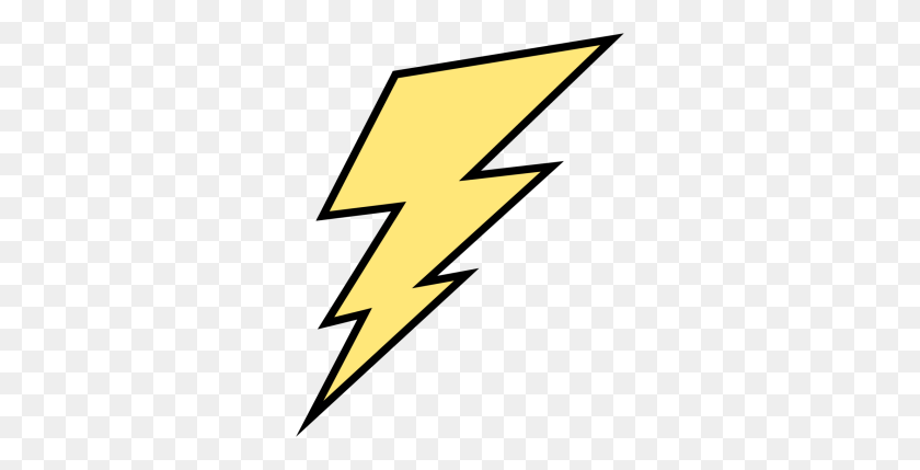300x369 Yellow Lightning Bolt Clip Art - PNG Lightning Bolt