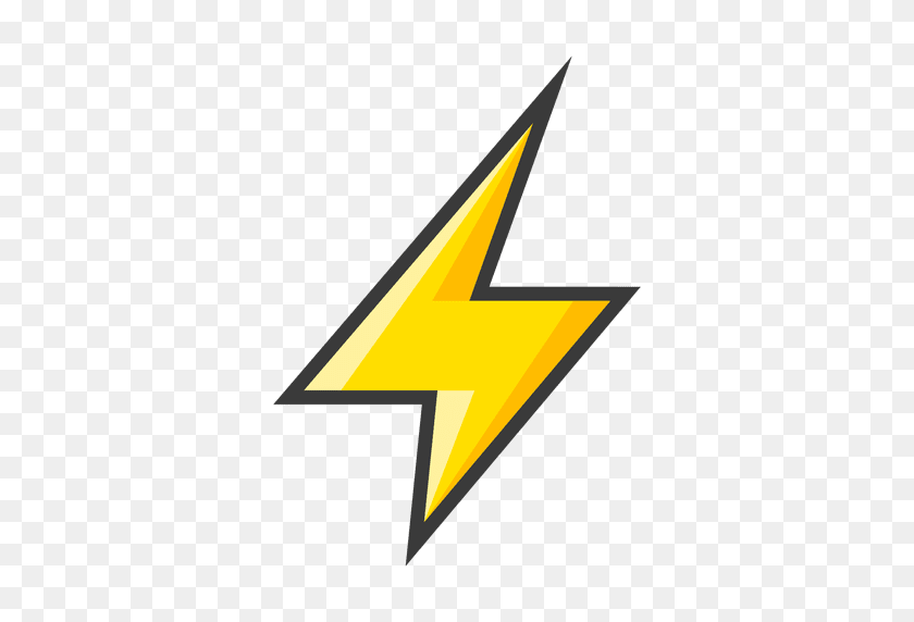 512x512 Yellow Lightning Bolt Icon - PNG Lightning Bolt