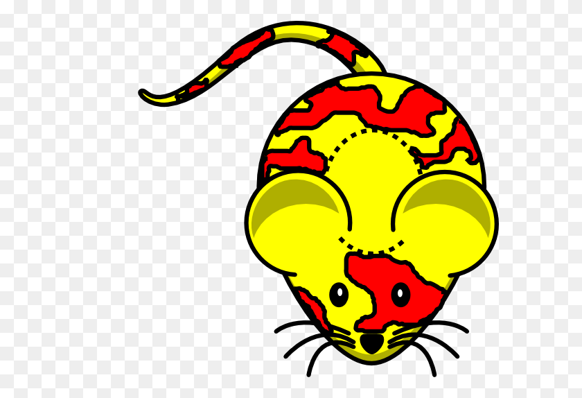 600x514 Yellow Mouse Noredears Clip Art - Yellow Lab Clipart