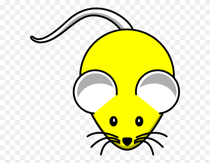 600x592 Yellow Mouse Png, Clip Art For Web - Mouse Clipart
