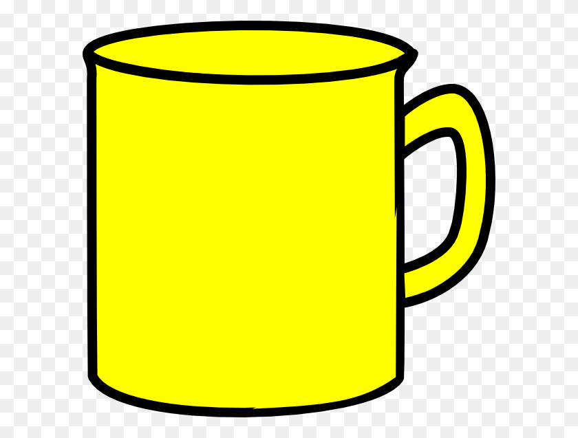600x577 Yellow Mug Clip Art - Mug Clipart