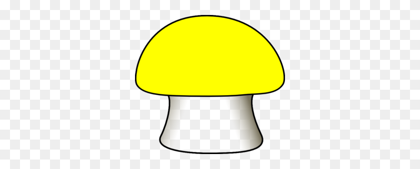 300x279 Yellow Mushroom Clip Art - Mushroom Clipart Black And White