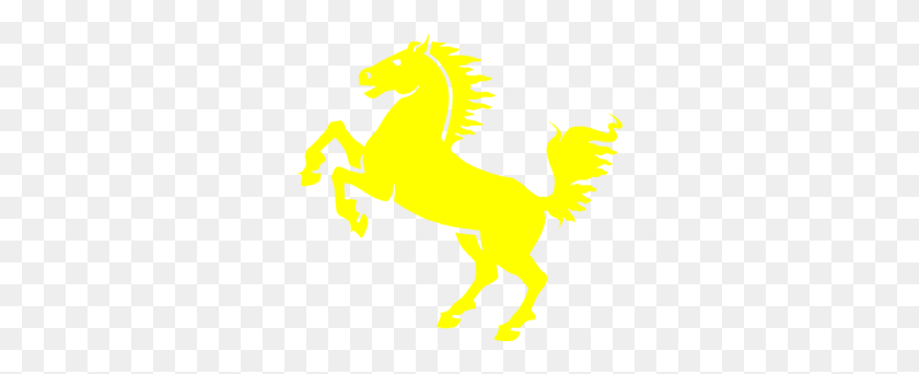 298x282 Yellow Mustang Clip Art - Mustang Horse Clipart