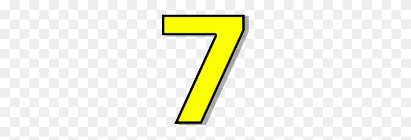 178x227 Yellow Number Clipart Clipartmasters - Number 7 Clipart
