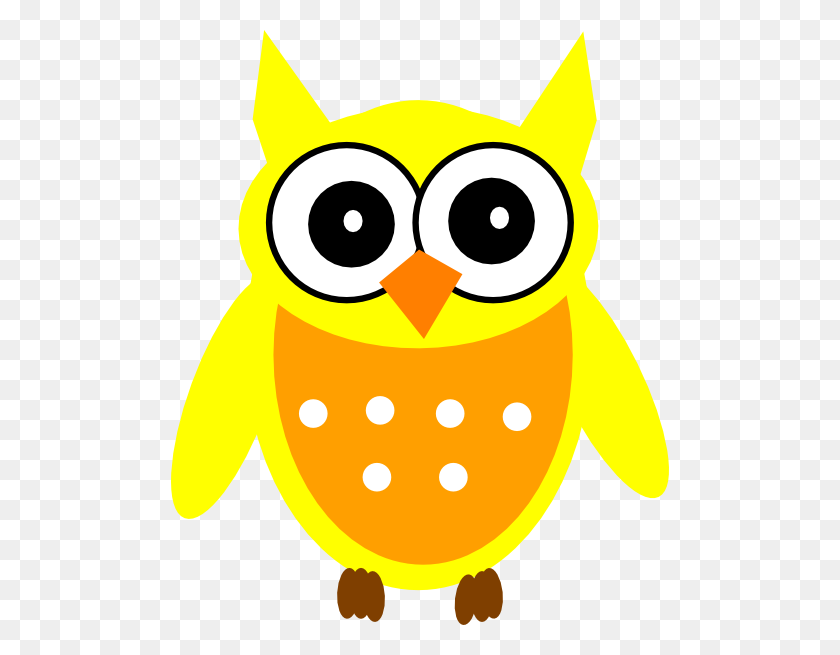 498x595 Yellow Owl Clip Art - Owl Clipart PNG