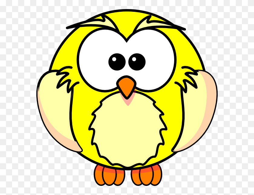 600x585 Yellow Owl Clip Art - Reading Owl Clipart