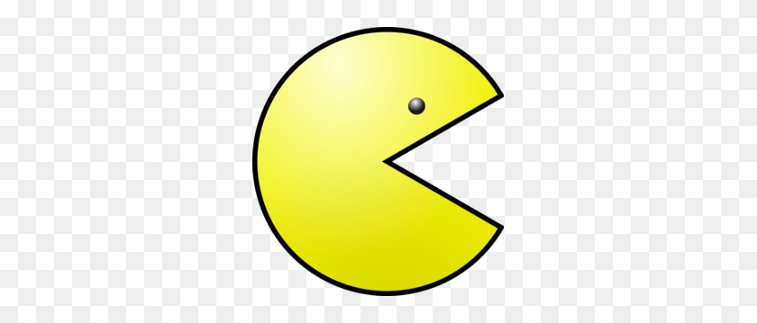 279x299 Yellow Pacman Clip Art - Pacman Clipart