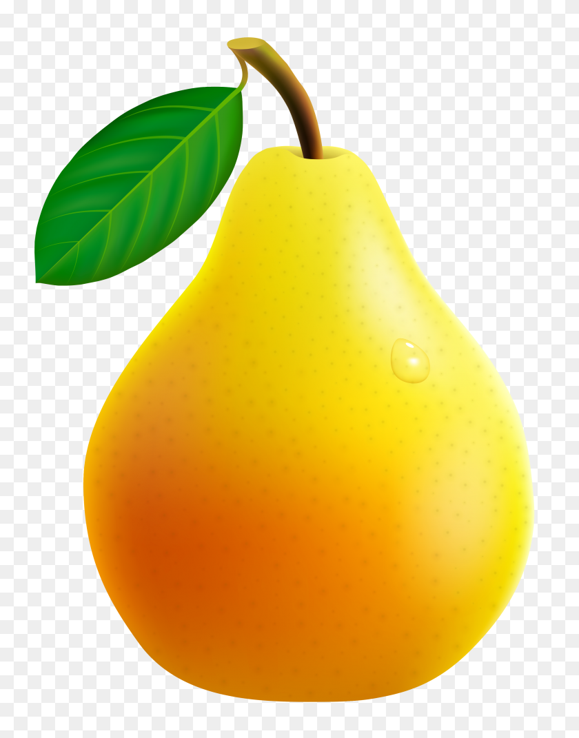 2761x3581 Yellow Pear Png Vector Clipart - Pear Clipart