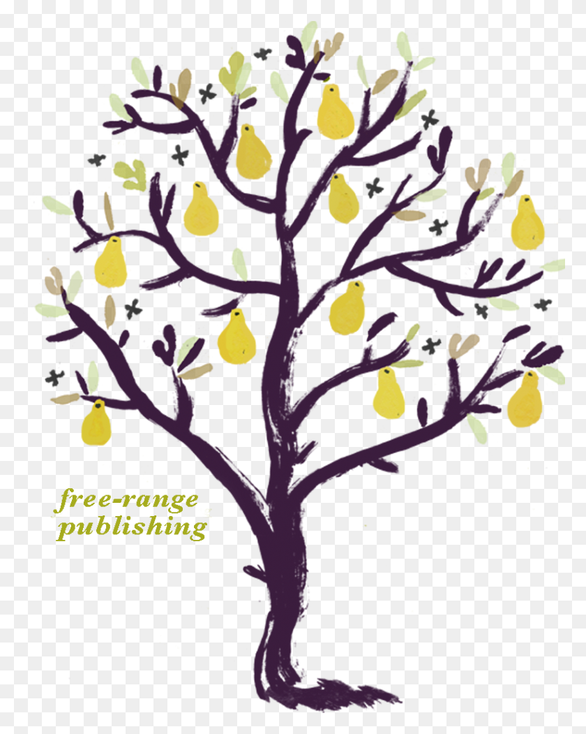 824x1047 Издательство Yellow Pear Press Free Range Publishing - Lilac Tree Clipart