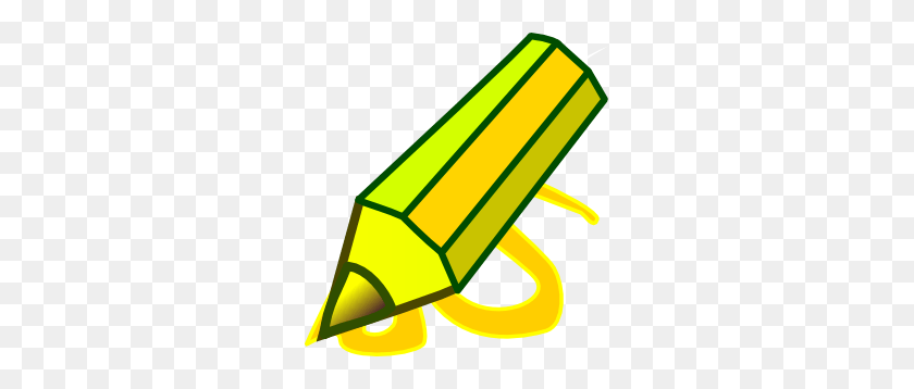 279x298 Yellow Pencil Cliparts - Sharpened Pencil Clipart