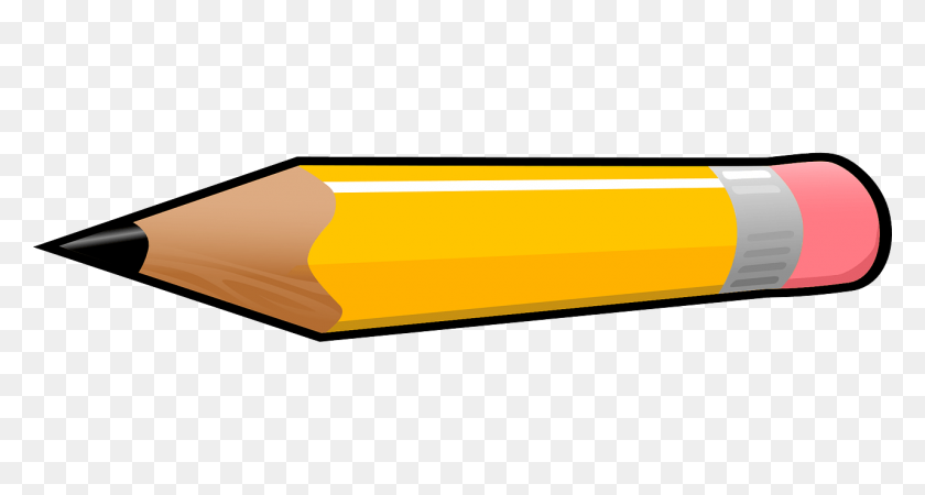 1280x640 Yellow Pencil Cliparts - Lapiz Clipart