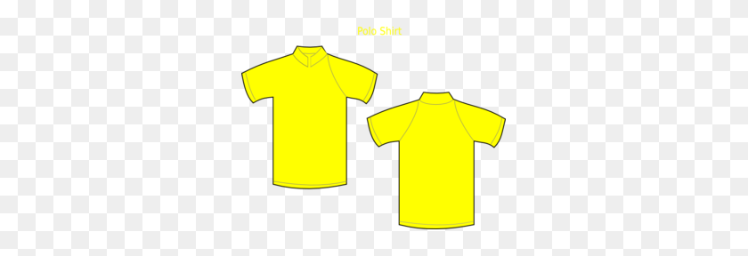 297x228 Yellow Polo Shirt Clip Art - Short Sleeve Shirt Clipart
