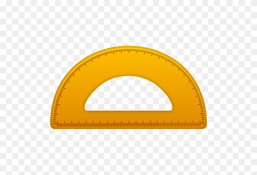 512x512 Yellow Protractor Png Image Royalty Free Stock Png Images - Protractor PNG