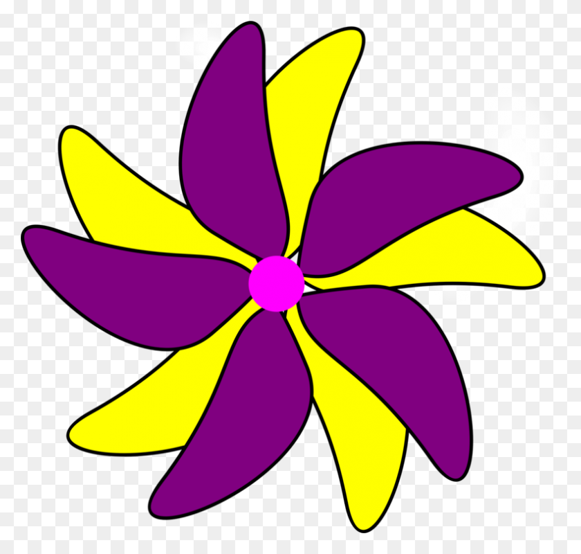 790x750 Yellow Purple Flower Green Computer Icons - Free Succulent Clip Art