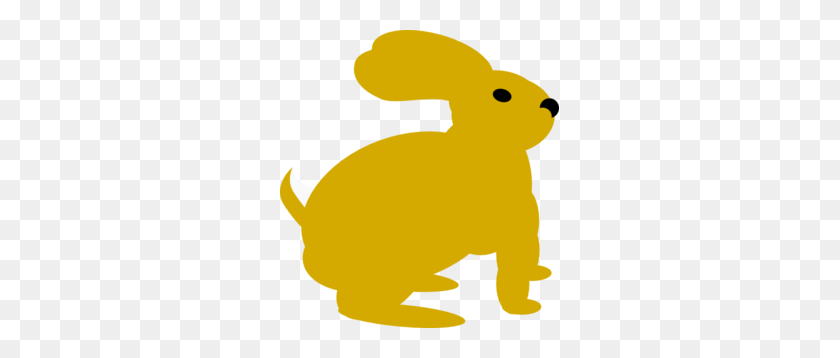 279x298 Yellow Rabbit Clip Art - Bunny Tail Clipart