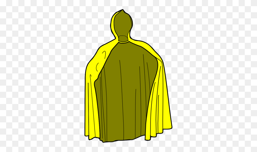 288x437 Yellow Raincoat Clipart - Raincoat Clipart Black And White