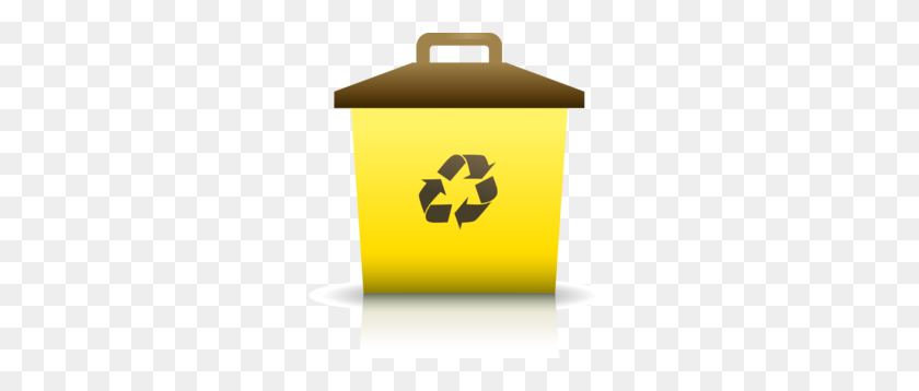 276x298 Yellow Recycling Container Clip Art - Reduce Reuse Recycle Clipart