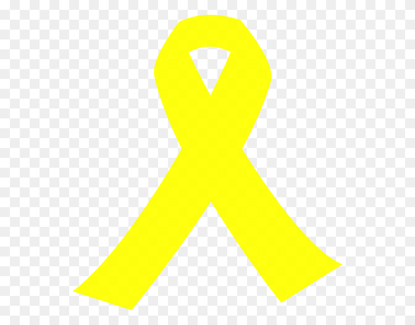 546x599 Yellow Ribbon Clip Art - Yellow Ribbon Clipart