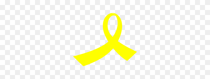 256x256 Yellow Ribbon Icon - Yellow Ribbon PNG