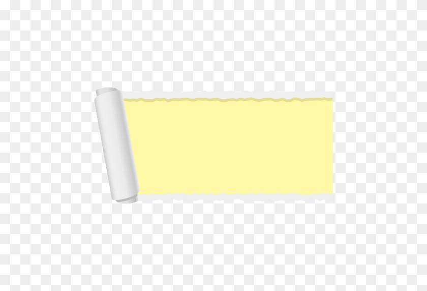 512x512 Желтый Разорванный Бумажный Баннер - Разорванная Бумага В Png