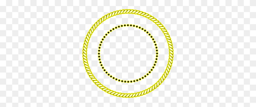 300x294 Yellow Rope Border Clip Art - Rope Border Clipart