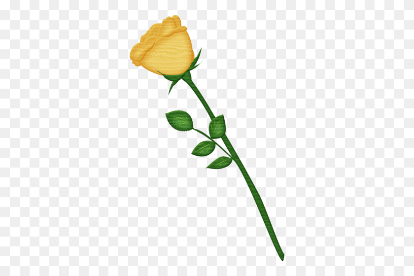 314x500 Flores, Hojas, Árboles Del Libro De Recuerdos De Rosa Amarilla - Rosas Amarillas Png